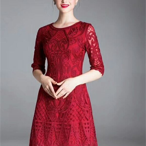 casual dresses autumn fashion high-end temperament elegant women's mesh embroidery slim dress 8155 85db, Black;gray
casual dresses autumn fashion high-end temperament elegant women's mesh embroidery slim dress 8155 85db, Black;gray