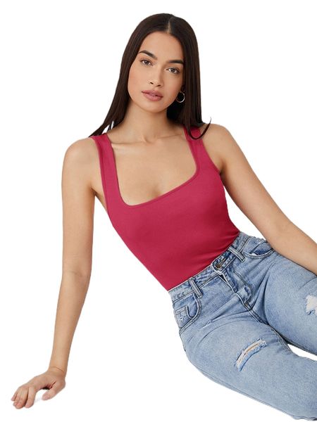 scoop neck solid tank 84yp#, White
scoop neck solid tank 84yp#, White