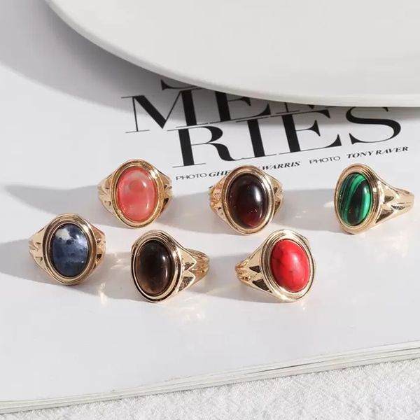 gold oval malachite turquoise tigers eye blue stone rings fashion inner dia 1.7cm gold color band jewelry for women, Silver
gold oval malachite turquoise tigers eye blue stone rings fashion inner dia 1.7cm gold color band jewelry for women, Silver