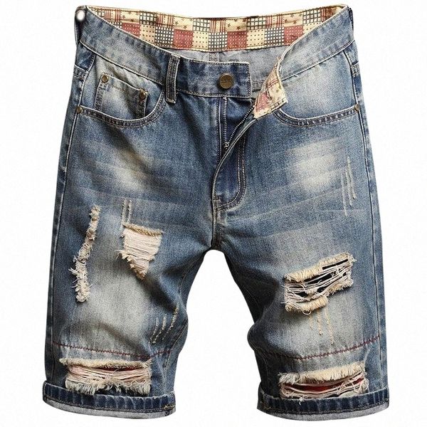 men's jeans pantalon hombre ripped denim short knee length men straight pants summer casual shorts g3co#, Blue
men's jeans pantalon hombre ripped denim short knee length men straight pants summer casual shorts g3co#, Blue