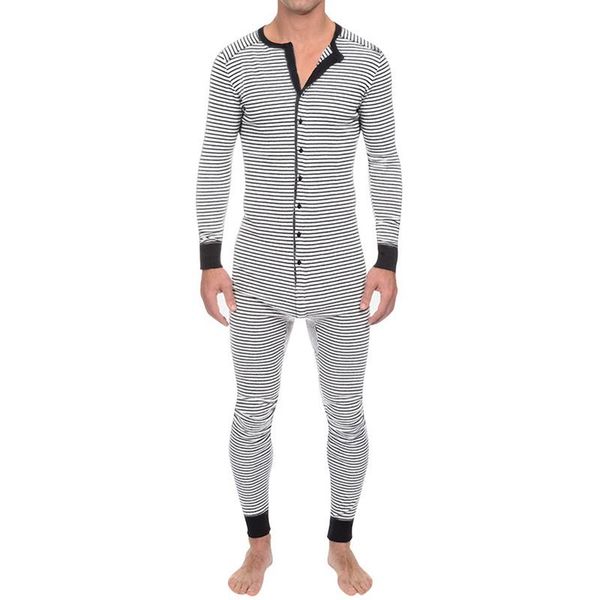 men's tracksuits 2022 men button jumpsuit contrast striped bodysuit homewear round neck long sleeve nightwear pajamas, Gray
men's tracksuits 2022 men button jumpsuit contrast striped bodysuit homewear round neck long sleeve nightwear pajamas, Gray