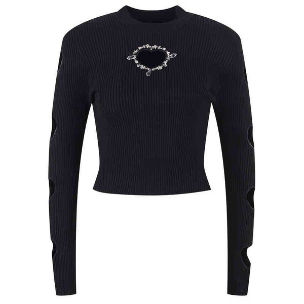 women's knits tees early spring fashion nail drill hollowed out short slim fitting knit thin women's wear n3dy, White
women's knits tees early spring fashion nail drill hollowed out short slim fitting knit thin women's wear n3dy, White
