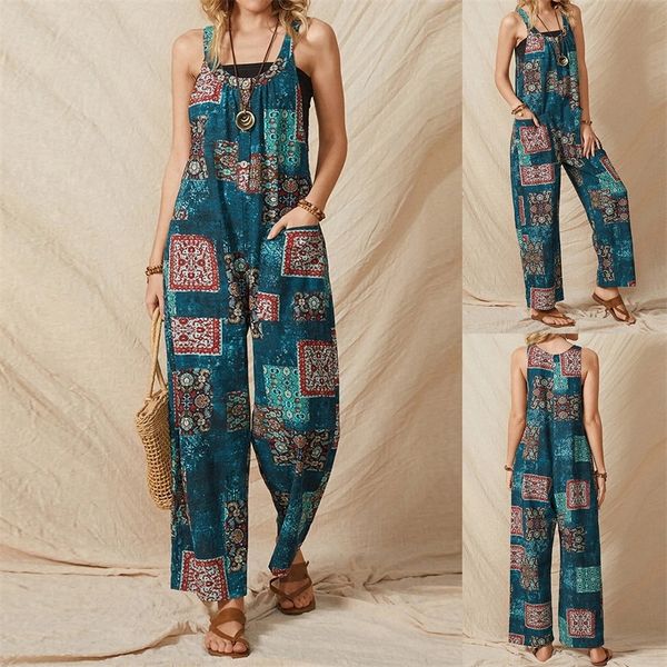 women loose wideleg retro style loose fit oneck jumpsuit with cotton and linen pockets printed sleeveless long romper 220713, Black;white
women loose wideleg retro style loose fit oneck jumpsuit with cotton and linen pockets printed sleeveless long romper 220713, Black;white
