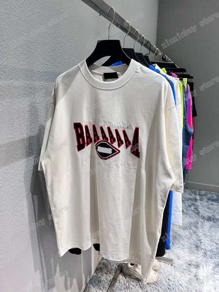 22ss men women designers t shirt paris red letter embroidery short sleeve crew neck streetwear black gray white xinxinbuy xs, White;black
22ss men women designers t shirt paris red letter embroidery short sleeve crew neck streetwear black gray white xinxinbuy xs, White;black
