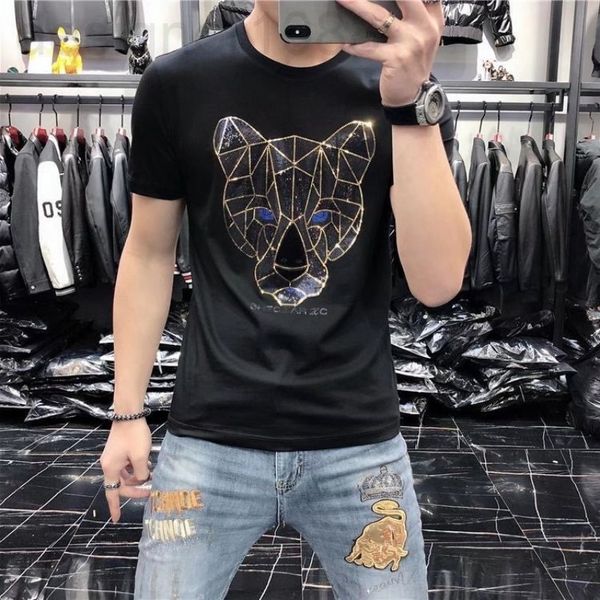 men's t-shirts designer 2022 round neck t-shirt men's summer fashion brand leopard diamond pure cotton short sleeve h00o, White;black
men's t-shirts designer 2022 round neck t-shirt men's summer fashion brand leopard diamond pure cotton short sleeve h00o, White;black
