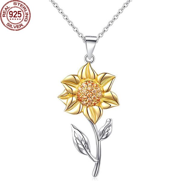popular s925 silver necklace sunflower flower pendant leaf two color jewelry women fashion gift
popular s925 silver necklace sunflower flower pendant leaf two color jewelry women fashion gift
