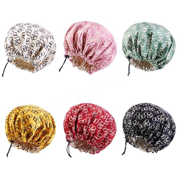 print double layer women satin bonnet adjustable elastic sleeping caps lady night head cover hat for hair care curly springy, Yellow
print double layer women satin bonnet adjustable elastic sleeping caps lady night head cover hat for hair care curly springy, Yellow