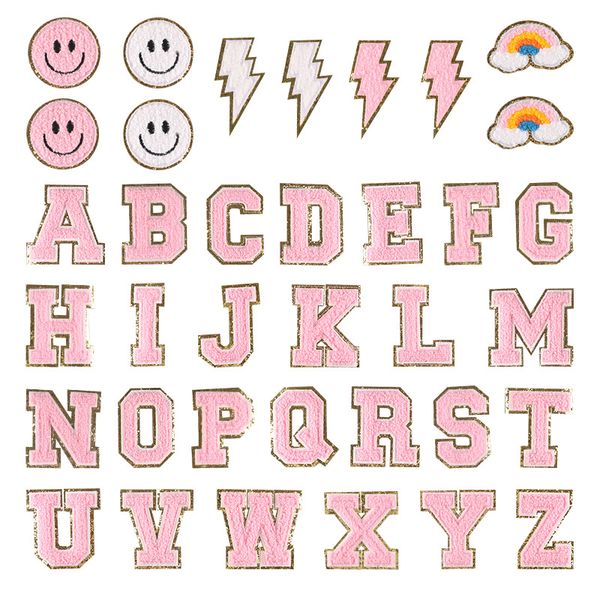 notions 36 piece chenille letter patches iron on letters varsity rainbow smile cute embroidered patch for clothing coat hoodies, Black
notions 36 piece chenille letter patches iron on letters varsity rainbow smile cute embroidered patch for clothing coat hoodies, Black