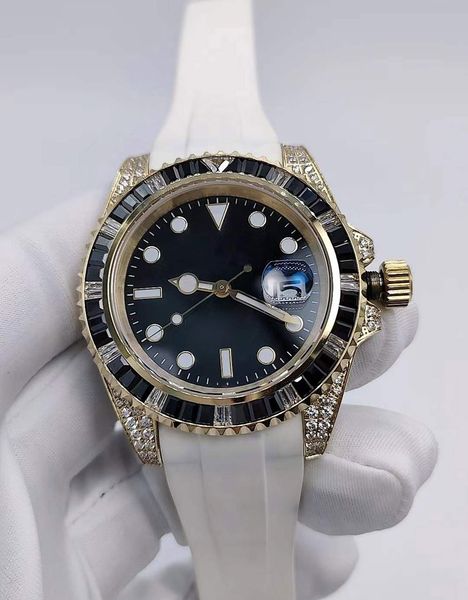 40mm men's automatic mechanical watch mens watches tape watchband men stainless steel folding buckle sport waterproof fashion wristwatc, Slivery;brown
40mm men's automatic mechanical watch mens watches tape watchband men stainless steel folding buckle sport waterproof fashion wristwatc, Slivery;brown