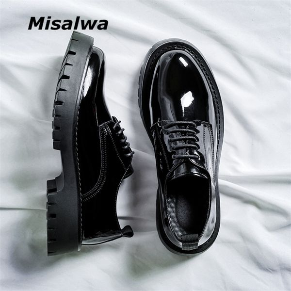 dress shoes misalwa mid heel men oxford shoes patent leather british men's office shoes men dre 220824, Black
dress shoes misalwa mid heel men oxford shoes patent leather british men's office shoes men dre 220824, Black