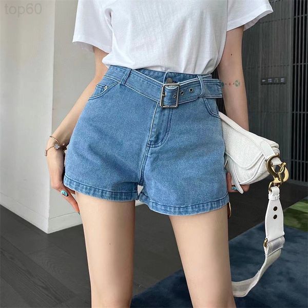 women's jeans designer 22 summer niche cowboy shorts girl high waist belt women 98b6, Blue
women's jeans designer 22 summer niche cowboy shorts girl high waist belt women 98b6, Blue