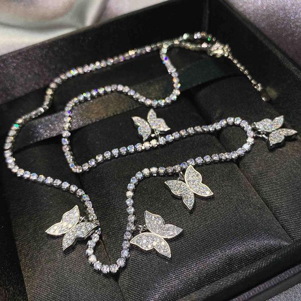 pendant necklaces fashion claw chain 5 butterfly necklace s925 silvery luxury charm jewelry for women birthday party valentine's day gi, Silver
pendant necklaces fashion claw chain 5 butterfly necklace s925 silvery luxury charm jewelry for women birthday party valentine's day gi, Silver