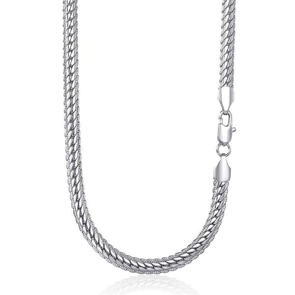 6mm womens mens necklace chain hammered close rombo link curb cuban white gold filled gf fashion jewelry accessories dgn337 chains279a, Silver
6mm womens mens necklace chain hammered close rombo link curb cuban white gold filled gf fashion jewelry accessories dgn337 chains279a, Silver