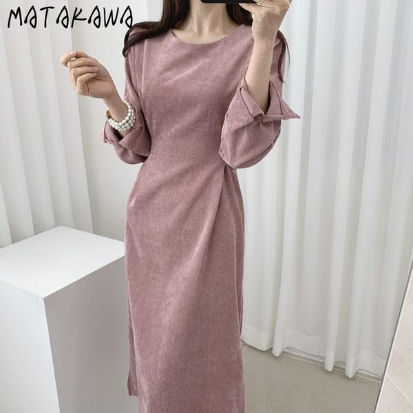 oneck puff sleeve dress simple corduroy waist slim strap vestidos korean autumn dresses women 210506, Black;gray
oneck puff sleeve dress simple corduroy waist slim strap vestidos korean autumn dresses women 210506, Black;gray