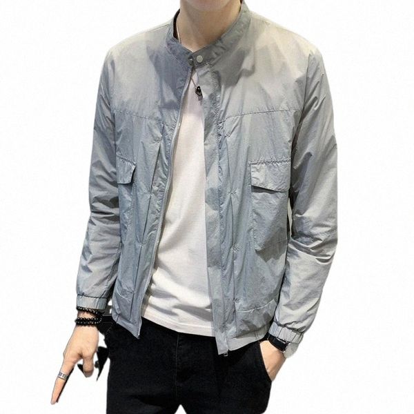 men's jackets 2021 spring summer fashion stand collar sunscreen coats men ultra-thin slim male solid color casual overcoats o52 j6h8#, Black;brown
men's jackets 2021 spring summer fashion stand collar sunscreen coats men ultra-thin slim male solid color casual overcoats o52 j6h8#, Black;brown