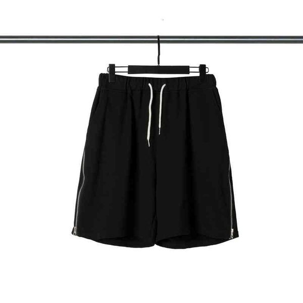men's shorts spring and summer fog high street straight zipper drop feeling wide leg casual shorts for men women, White;black
men's shorts spring and summer fog high street straight zipper drop feeling wide leg casual shorts for men women, White;black