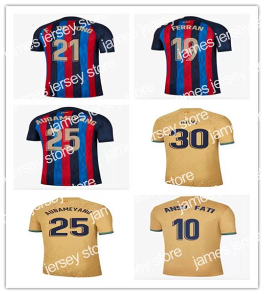 new 22 23 barcelona jersey de football ansu fatiz 2021 barca fc kun aguero grieuzmann f.de jong des pedri memphis chemise de football men ki, Black;yellow
new 22 23 barcelona jersey de football ansu fatiz 2021 barca fc kun aguero grieuzmann f.de jong des pedri memphis chemise de football men ki, Black;yellow