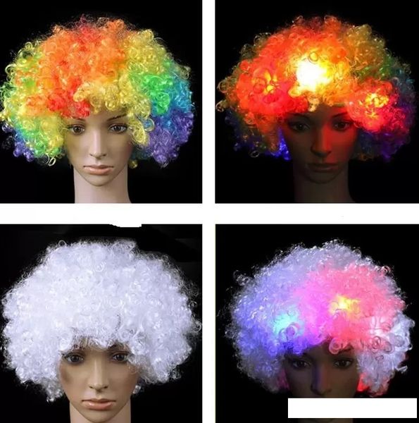 halloween curly wig rainbow afro wigs led clown hair wigs child costume glowing wigs football fan wig, Black;brown
halloween curly wig rainbow afro wigs led clown hair wigs child costume glowing wigs football fan wig, Black;brown