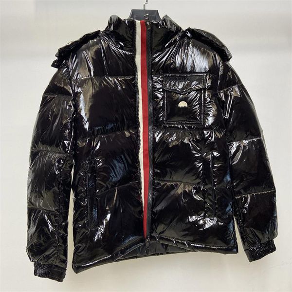 men's designer jackets black and white down jacket hooded premium couple coat warm thick double zipper whites duck down fill badge deco, Black;brown
men's designer jackets black and white down jacket hooded premium couple coat warm thick double zipper whites duck down fill badge deco, Black;brown