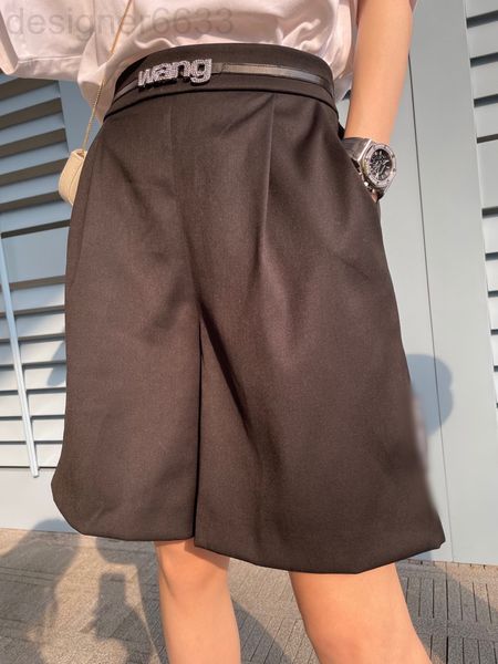 women's pants & capris designer aw dawangjia spring and summer metal belt letter inlaid diamond high waist five point leisure wide leg, Black;white
women's pants & capris designer aw dawangjia spring and summer metal belt letter inlaid diamond high waist five point leisure wide leg, Black;white