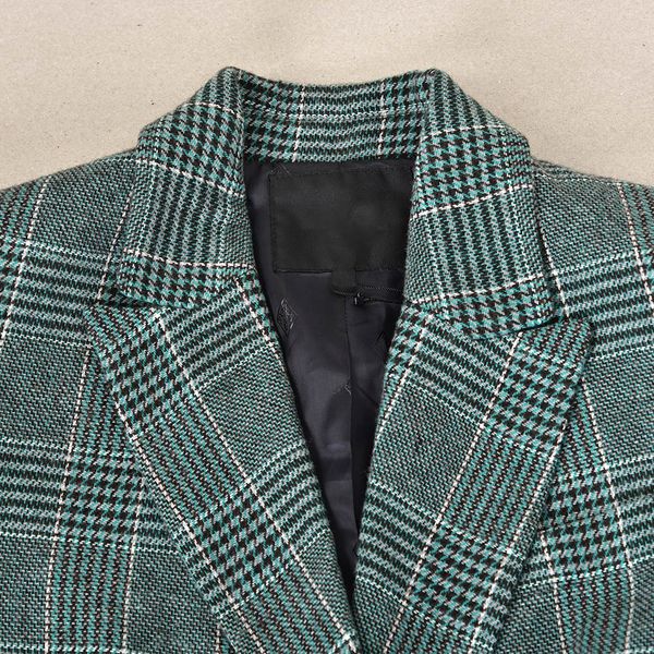 business suits blazer women's classic feature crop blazer queen star arriving maje fall royaltour loose double-breasted plaid suit w058, White;black
business suits blazer women's classic feature crop blazer queen star arriving maje fall royaltour loose double-breasted plaid suit w058, White;black