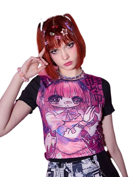 romwe anime figure print tee 32vb#, White
romwe anime figure print tee 32vb#, White