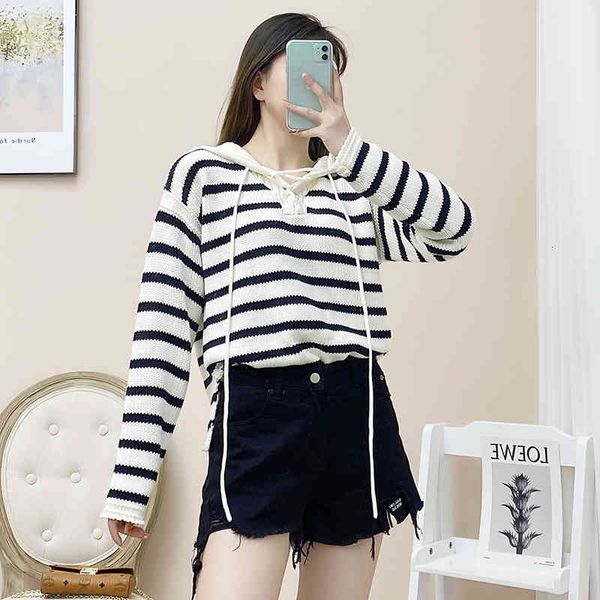 women's polos d home letter jacquard navy lapel blue white stripe contrast lace up sweater wool shxj
women's polos d home letter jacquard navy lapel blue white stripe contrast lace up sweater wool shxj