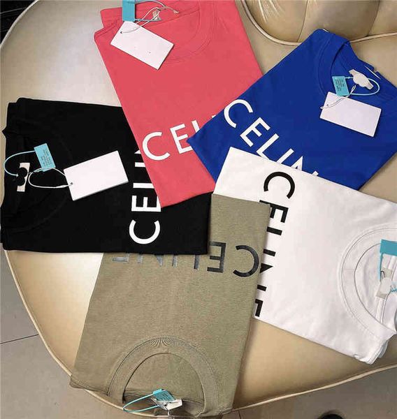 women's t-shirt correct version summer luxury trend cel classic basic letter printed men's and women's short sleeve, White
women's t-shirt correct version summer luxury trend cel classic basic letter printed men's and women's short sleeve, White