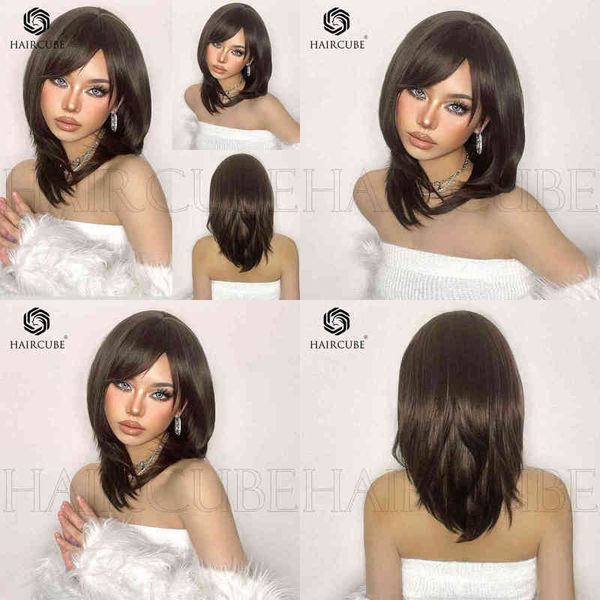 wig headgear mature female brown splayed bangs natural curve medium long straight wigs 220527, Black
wig headgear mature female brown splayed bangs natural curve medium long straight wigs 220527, Black