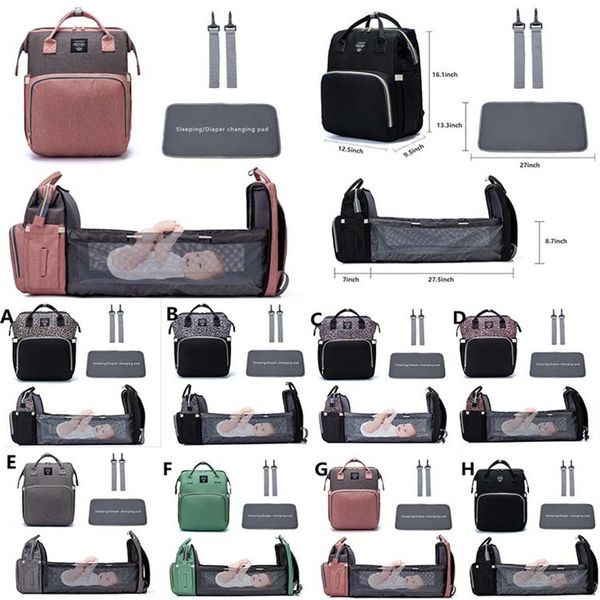 8 styles mummy maternity new portable foldable cribs bag travel backpack designer nursing bag for baby care diaper bags254v
8 styles mummy maternity new portable foldable cribs bag travel backpack designer nursing bag for baby care diaper bags254v