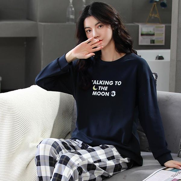 pyjamas female 100 cotton fashion womens sleepwear women long sleeve pajamas set 2piece spring home lounge xxxl, Black;red
pyjamas female 100 cotton fashion womens sleepwear women long sleeve pajamas set 2piece spring home lounge xxxl, Black;red