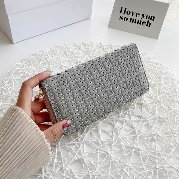 fashion women woven wallet long zipper multi-function coin purses female high capacity clutch bag mobile phone bag, Red;black
fashion women woven wallet long zipper multi-function coin purses female high capacity clutch bag mobile phone bag, Red;black