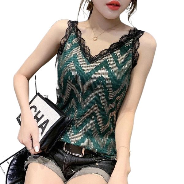 women's tanks & camis summer korean clothes vests fashion shiny v-neck lace women ropa mujer sleeveless polyamide tees 2021 t04701 j35, White
women's tanks & camis summer korean clothes vests fashion shiny v-neck lace women ropa mujer sleeveless polyamide tees 2021 t04701 j35, White