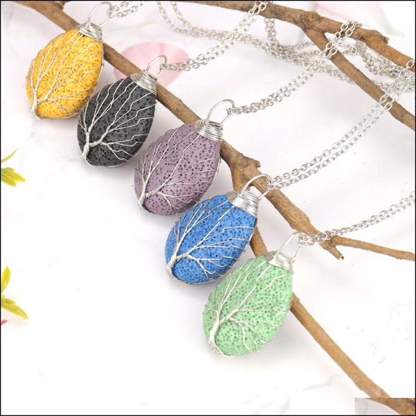 pendant necklaces handmade twine tree of life colorf lava stone necklace diy arom essential oil diffuser for women men jew bdejewelry dhmdq, Silver
pendant necklaces handmade twine tree of life colorf lava stone necklace diy arom essential oil diffuser for women men jew bdejewelry dhmdq, Silver