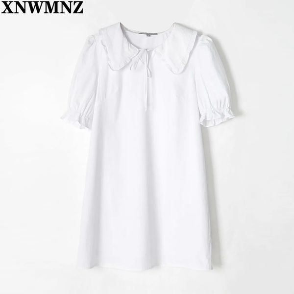 xnwmnz women fashion white short sleeve summer dress elegant turn down collar mini france chiffon vestido chic short robe 210513, Black;gray
xnwmnz women fashion white short sleeve summer dress elegant turn down collar mini france chiffon vestido chic short robe 210513, Black;gray