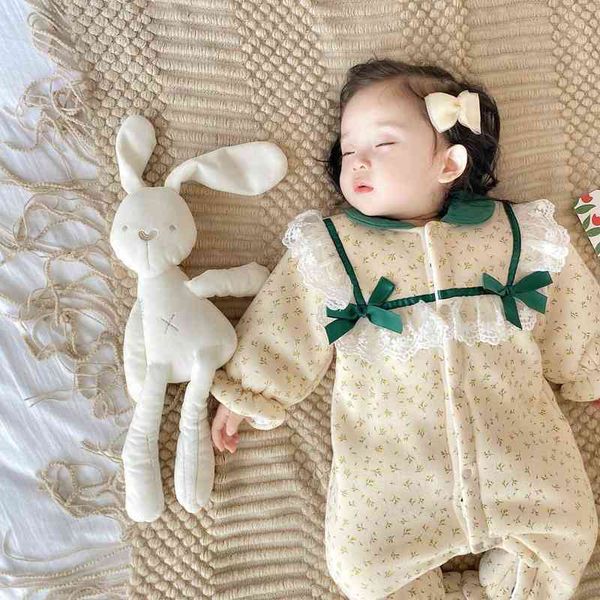 milancel 2021 winter baby clothes floral girls rompers warm lace jumpsuits thicekn outfit aa220323, Blue
milancel 2021 winter baby clothes floral girls rompers warm lace jumpsuits thicekn outfit aa220323, Blue