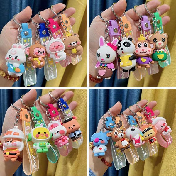 keychains 2022 cartoon animal story key chain pendant cute winter backpack personalized small gift, Silver
keychains 2022 cartoon animal story key chain pendant cute winter backpack personalized small gift, Silver