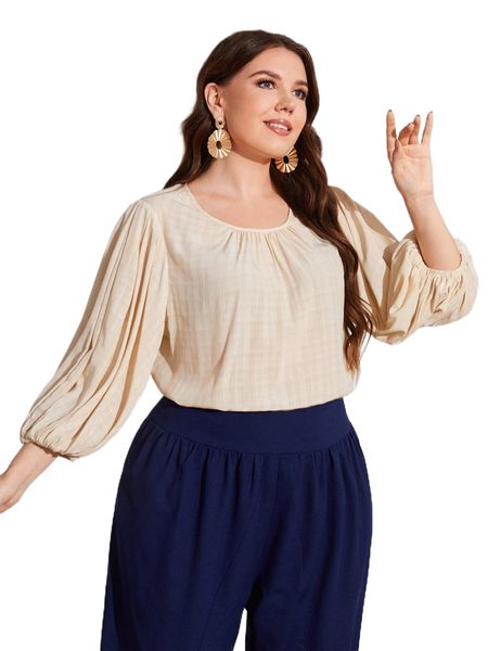 plus ruched lantern sleeve blouse n7y6#, Black
plus ruched lantern sleeve blouse n7y6#, Black