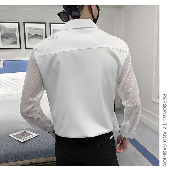 4xl- plus size spring lace long sleeve shirts dress men clothing 2022 slim fit casual sale, White;black
4xl- plus size spring lace long sleeve shirts dress men clothing 2022 slim fit casual sale, White;black