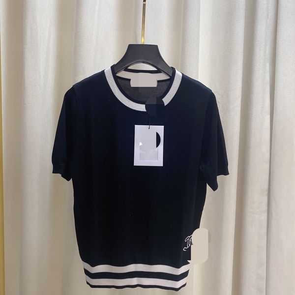322 2022 milan style summer sweater brand same style sweater crew neck short sleeve black pullover flora print white black fashion womens cl
322 2022 milan style summer sweater brand same style sweater crew neck short sleeve black pullover flora print white black fashion womens cl