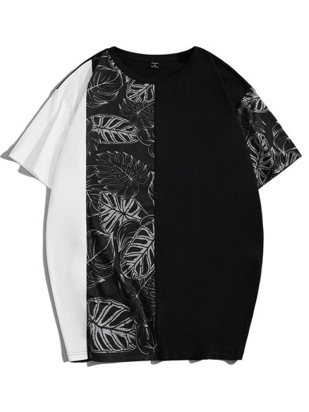 men tropical print tee p6uy#, White;black 
men tropical print tee p6uy#, White;black
