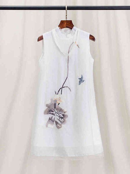 casual dresses gaby chinese ink embroidery cheongsam improved dress medium length slim organza silk skirt, Black;gray
casual dresses gaby chinese ink embroidery cheongsam improved dress medium length slim organza silk skirt, Black;gray