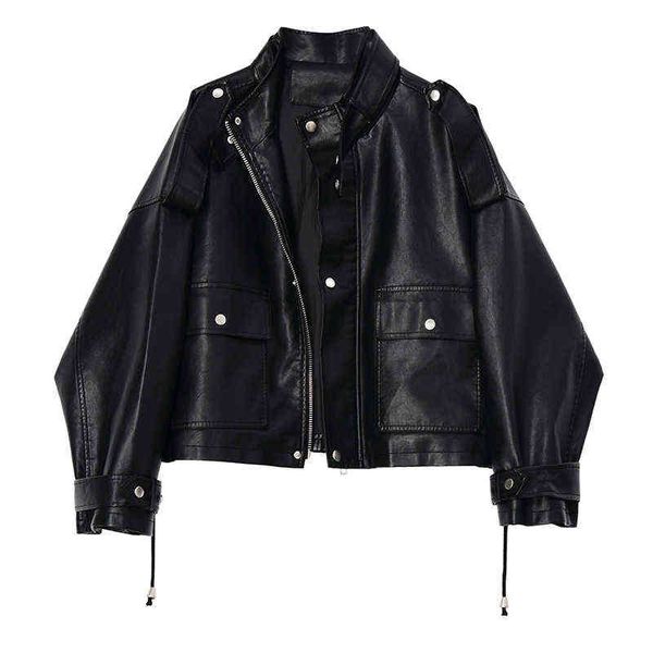lautaro short oversized leather jacket women long sleeve loose black zip up jacket womens clothing 2020 women fashion l220728
lautaro short oversized leather jacket women long sleeve loose black zip up jacket womens clothing 2020 women fashion l220728