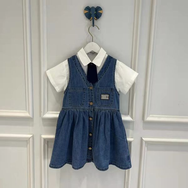 kid girl summer fkower clothing sets denim skirt+skirt set 110-160cm fashion designer boutique clothes cotton materials wholesale outfits 20, White
kid girl summer fkower clothing sets denim skirt+skirt set 110-160cm fashion designer boutique clothes cotton materials wholesale outfits 20, White