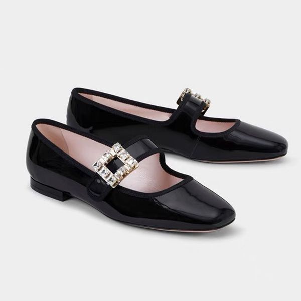 new fashion show mary jane formal womens shoes premium designer ballet flats spring luxury rhinestone buckle leather flats round toe solid s, Black
new fashion show mary jane formal womens shoes premium designer ballet flats spring luxury rhinestone buckle leather flats round toe solid s, Black