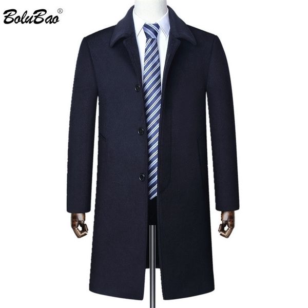 bolubao brand wool blend coats men new winter men s solid long section wool coat business casual wild wool overcoat male lj201110, Black
bolubao brand wool blend coats men new winter men s solid long section wool coat business casual wild wool overcoat male lj201110, Black