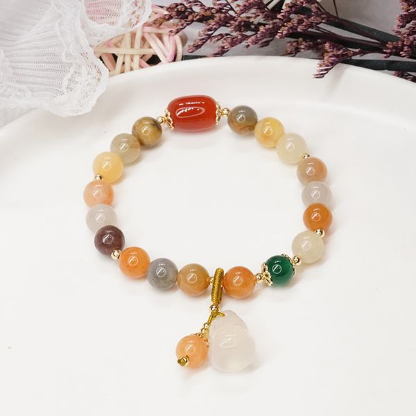 classic luxury chalcedony gourd brand bracelets jewelry female fashion designer highquality niche fashion temperament super fairy bracelet w, Golden;silver
classic luxury chalcedony gourd brand bracelets jewelry female fashion designer highquality niche fashion temperament super fairy bracelet w, Golden;silver