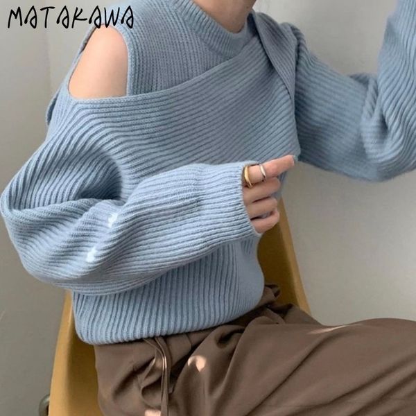 round neck sweaters women autumn korean temperament personality womens sweater asymmetrical strapless pullovers 210506, White;black
round neck sweaters women autumn korean temperament personality womens sweater asymmetrical strapless pullovers 210506, White;black