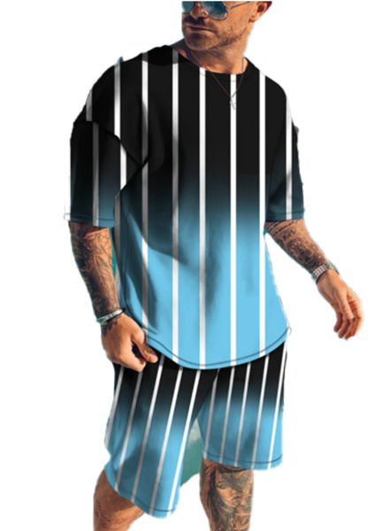 men's tracksuits summer men sets tracksuit fashion clothing for man striped grid casual 2022 short sleeve t shirt+shorts 2 piece male t, Gray
men's tracksuits summer men sets tracksuit fashion clothing for man striped grid casual 2022 short sleeve t shirt+shorts 2 piece male t, Gray