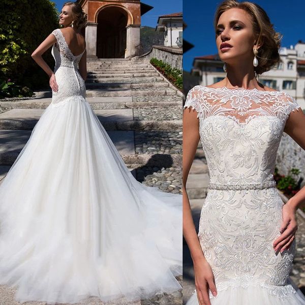 luxury mermaid wedding dress 2022 boho lace off shoulder bride gown beach button tulle train newest, White
luxury mermaid wedding dress 2022 boho lace off shoulder bride gown beach button tulle train newest, White
